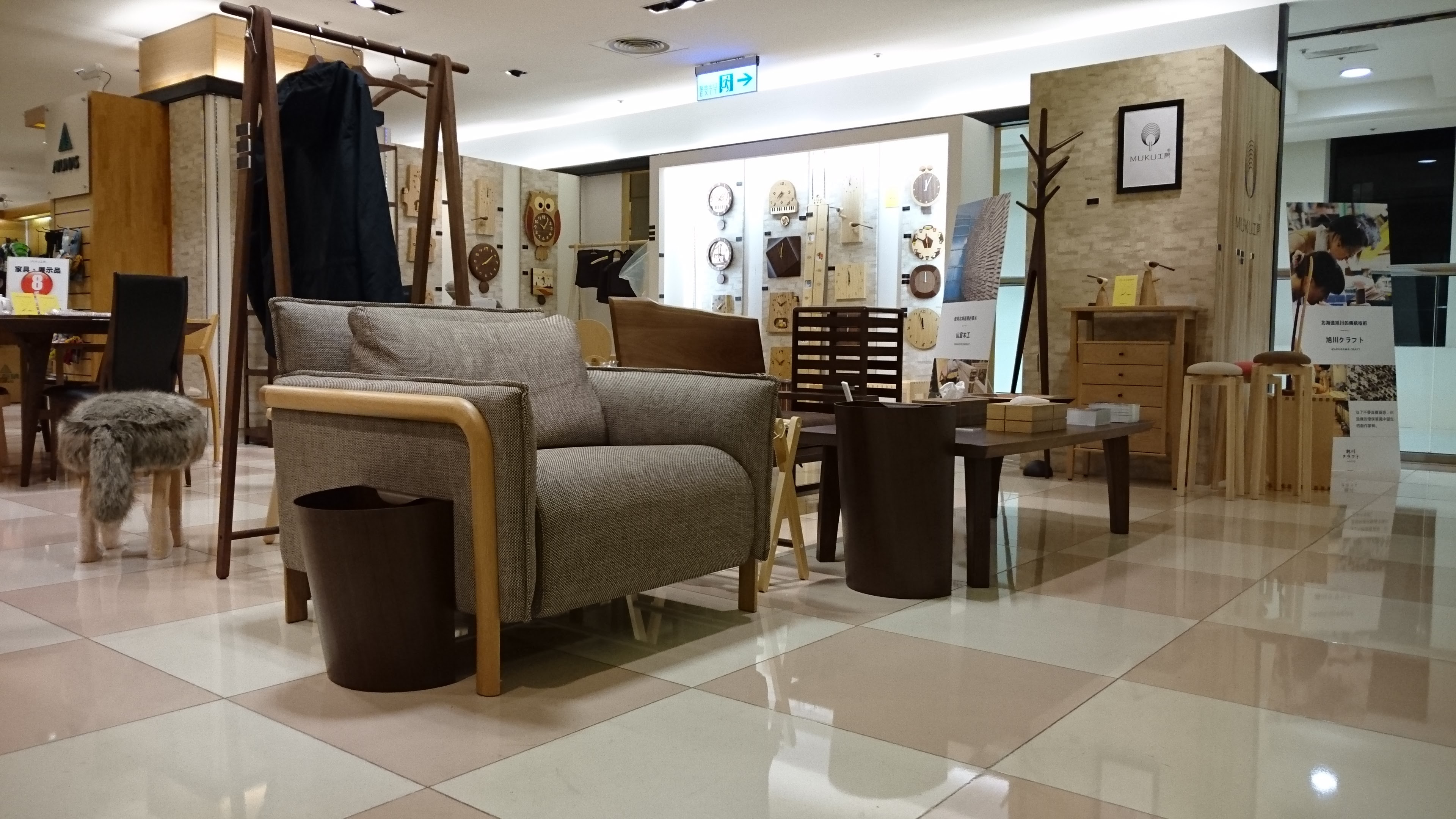 MUKU工房 POPUP店舗の様子
