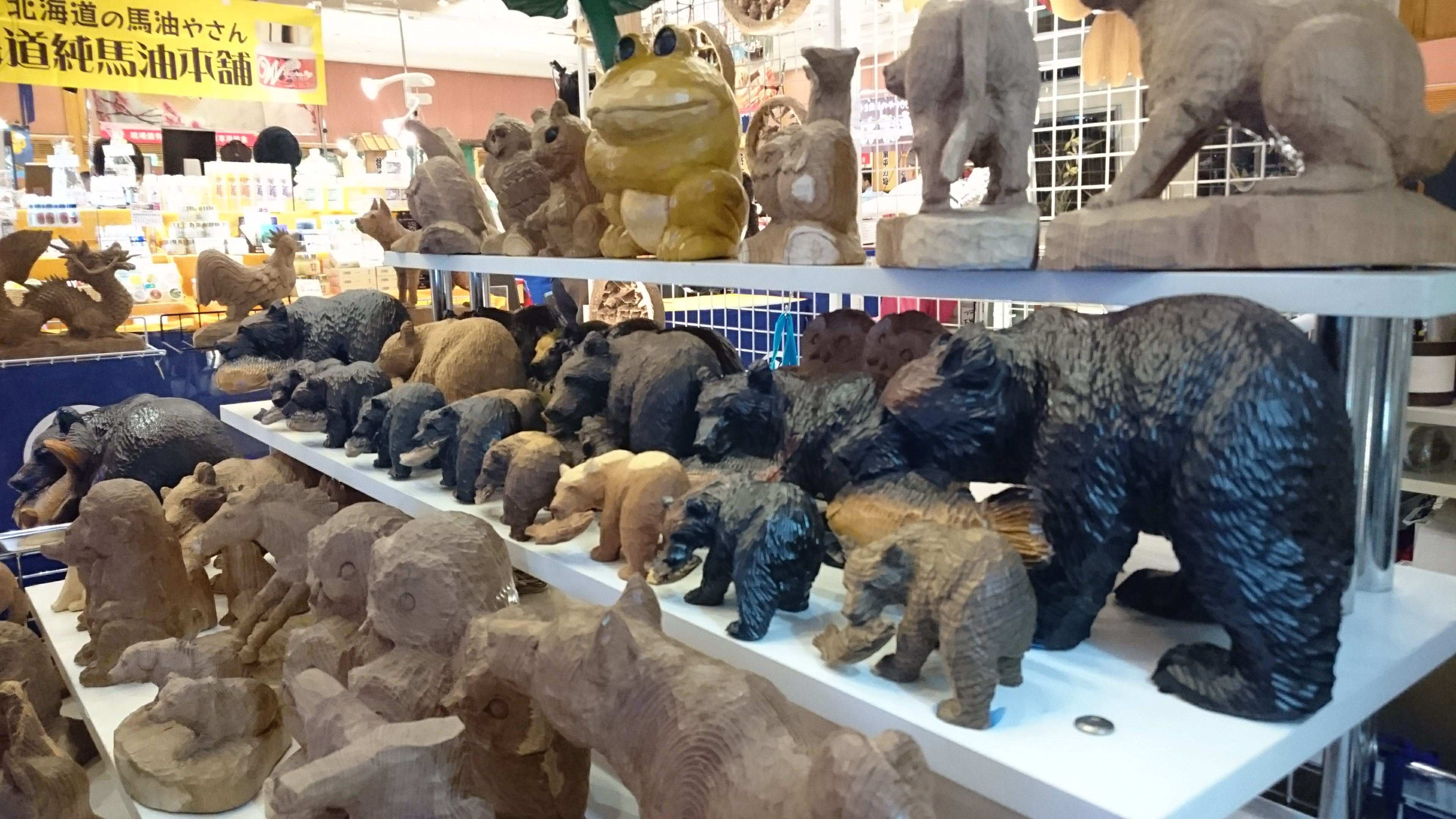旭川クラフト作品の展示