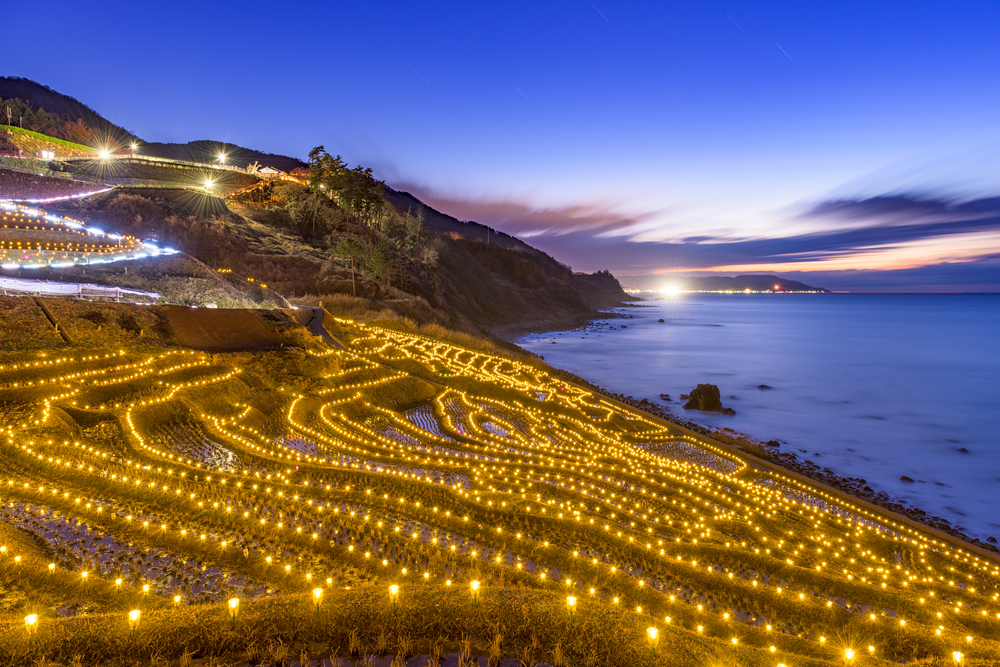 輪島塗 ― 石川県輪島 千枚田の夜景